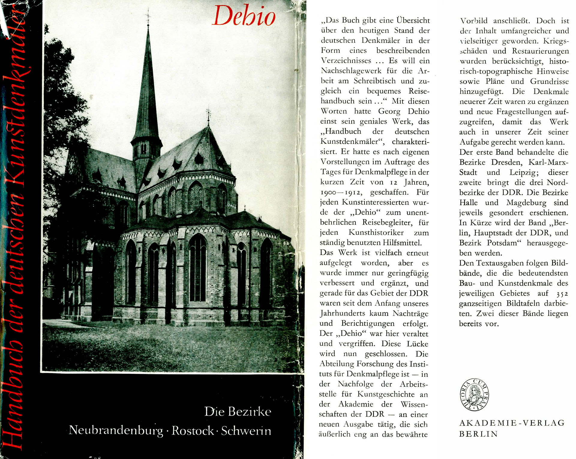 Handbuch der deutschen Kunstdenkmäler (Die Bezirke Neubrandenburg - Rostock - Schwerin) - Dehio, Georg